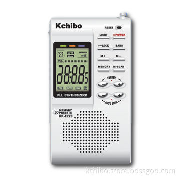 FM/MW/SW High-Sensitivity PLL Radio with Lock Switch